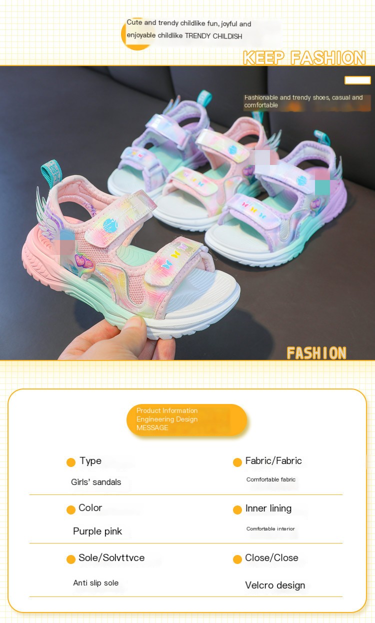 Girls Sandals Purple