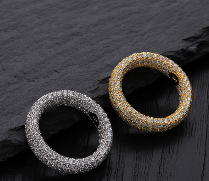 925 Silver Micro-Paved Zircon Ring - Image 1