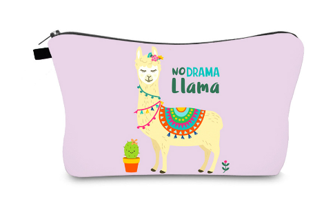 3D Llama Cosmetic Bag 14