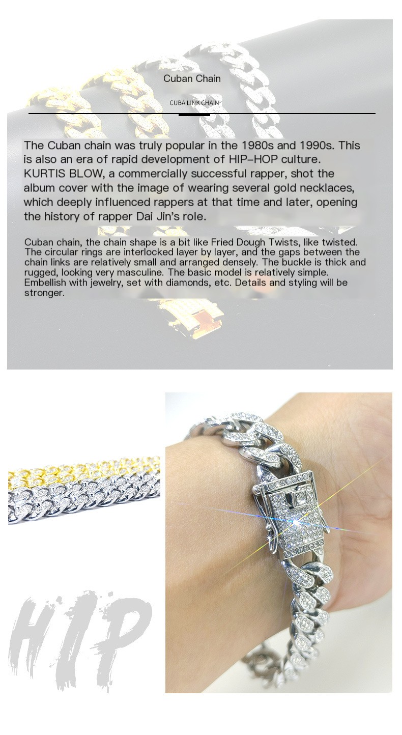 Cuban Chain Diamond Bracelet 1