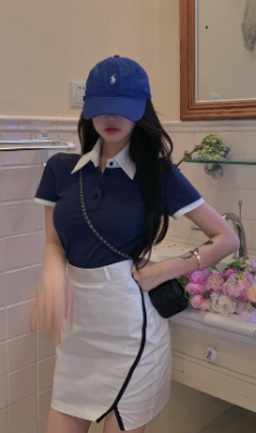 Polo Collar T-shirt Image 1