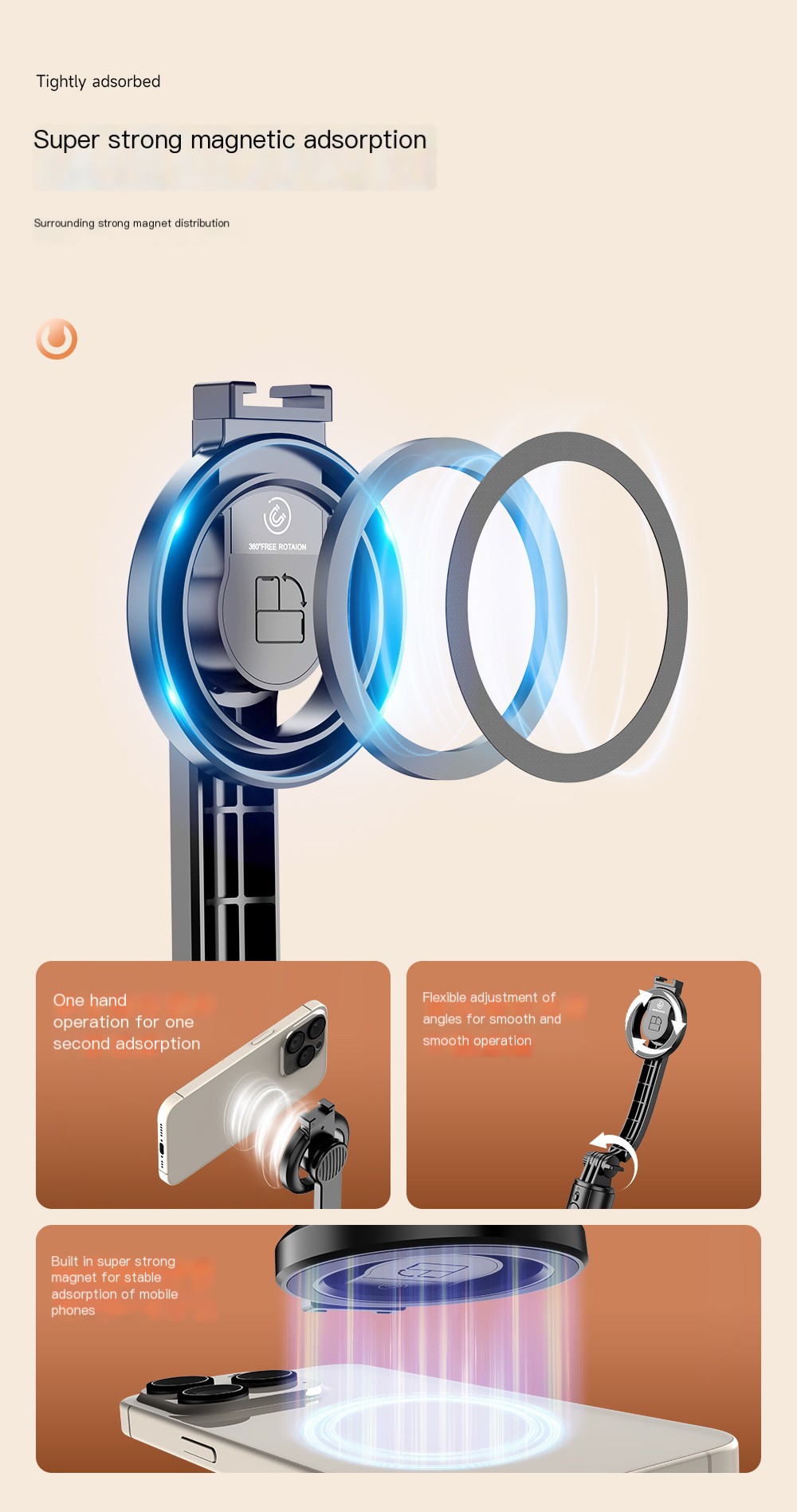 CYKE Selfie Stick Close-Up