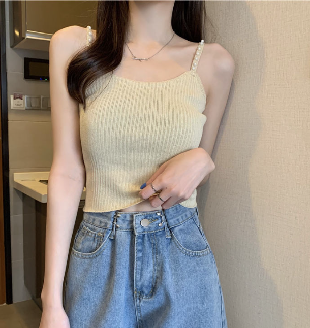 Pearl Sling Knitted Beauty Vest Image 5
