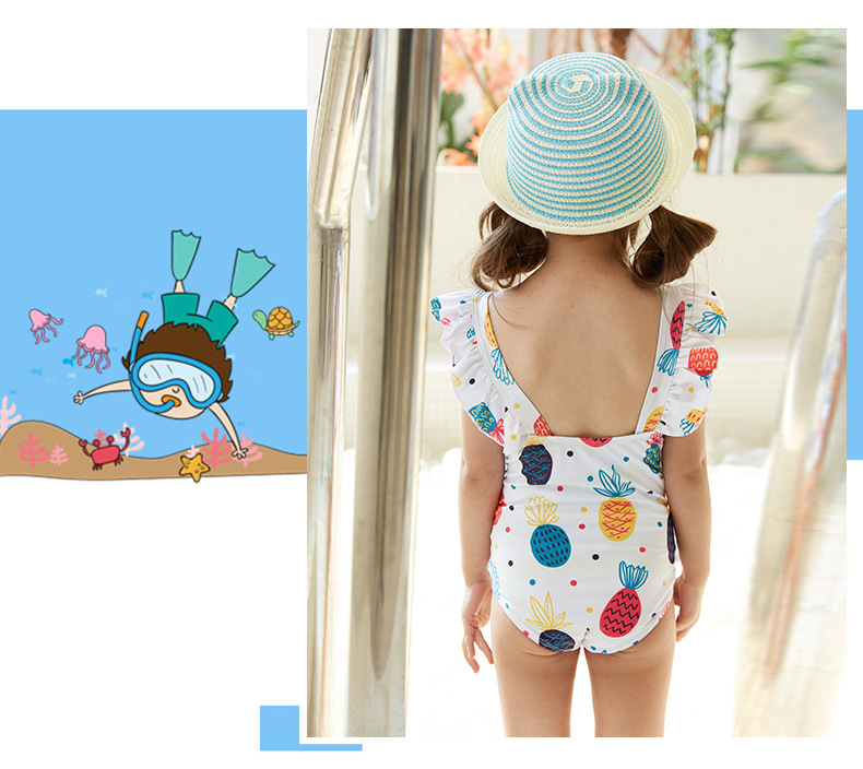Happy Child in Swimsuit