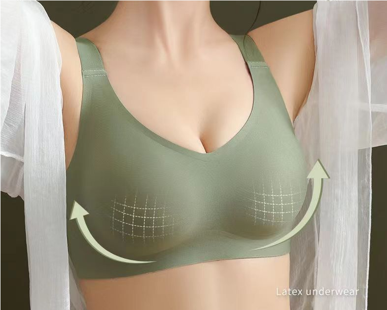 Seamless Latex Jelly Bra Image 9