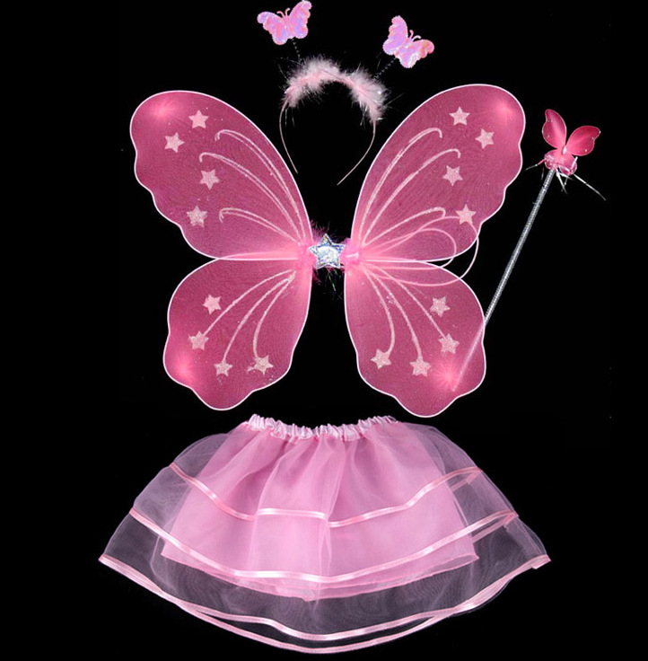 Butterfly wings four-piece set angel wings Children's Day children's performance props image