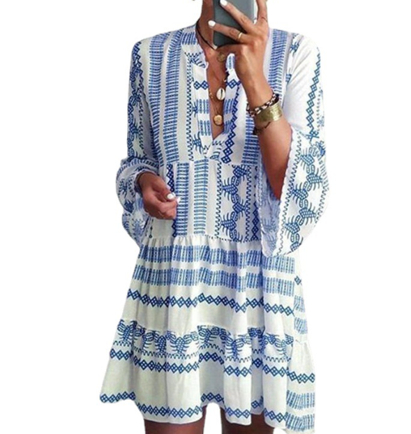 Geometric Print Dress 3