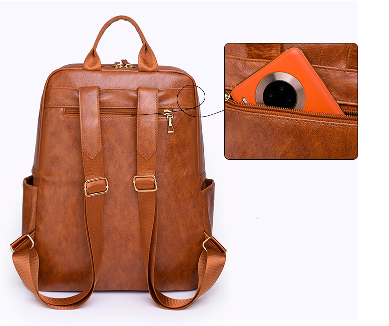 Leather Backpack Image 4