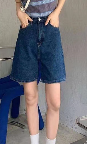 Frayed Denim Shorts - Image 2