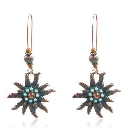 Stylish Design of Alloy Sunflower Earrings