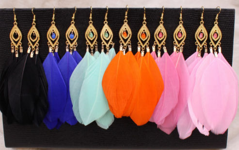 Feather Stud Earrings