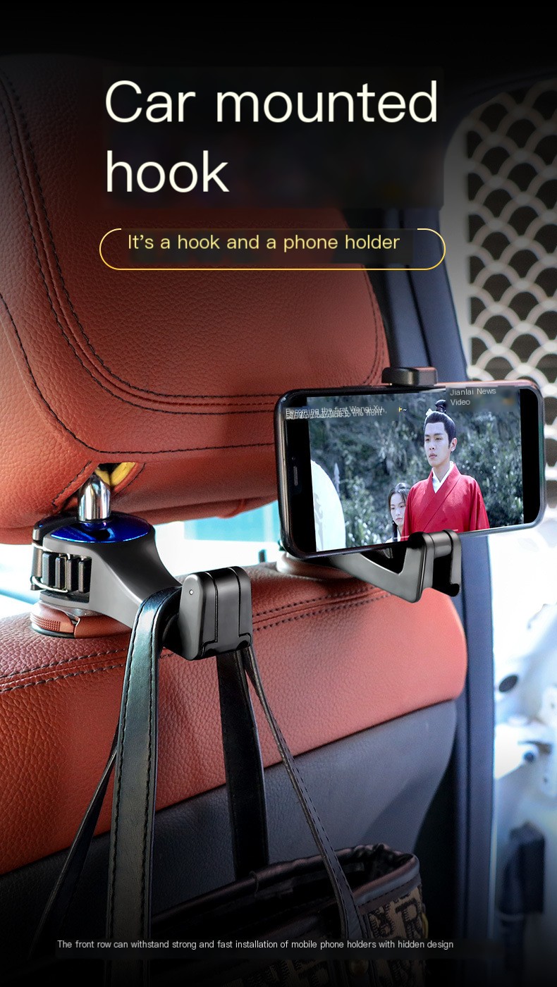 Car Seat Hidden Hooks