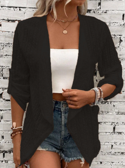 Casual Hollow Cardigan 2