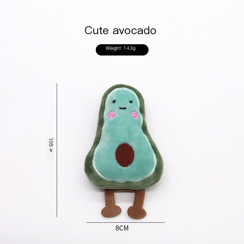 Mint Plush Cat Toy - Sharp Horn Funny Avocado
