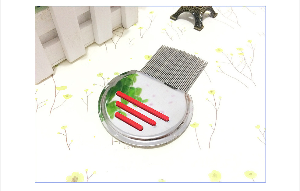 Stainless Steel Flea Comb Green