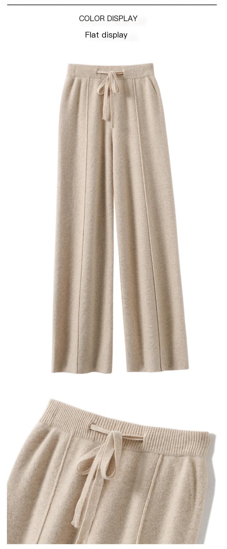 Straight slacks Baggy slimming slacks
