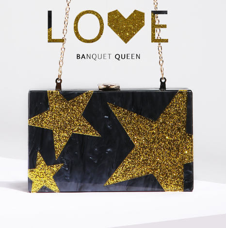Five-pointed Star Evening Bag Front View