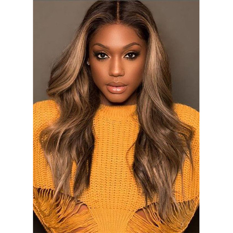 Golden Long Curly Wig