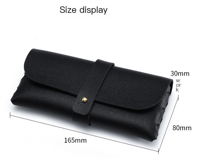 Round Portable Folding Glasses Case