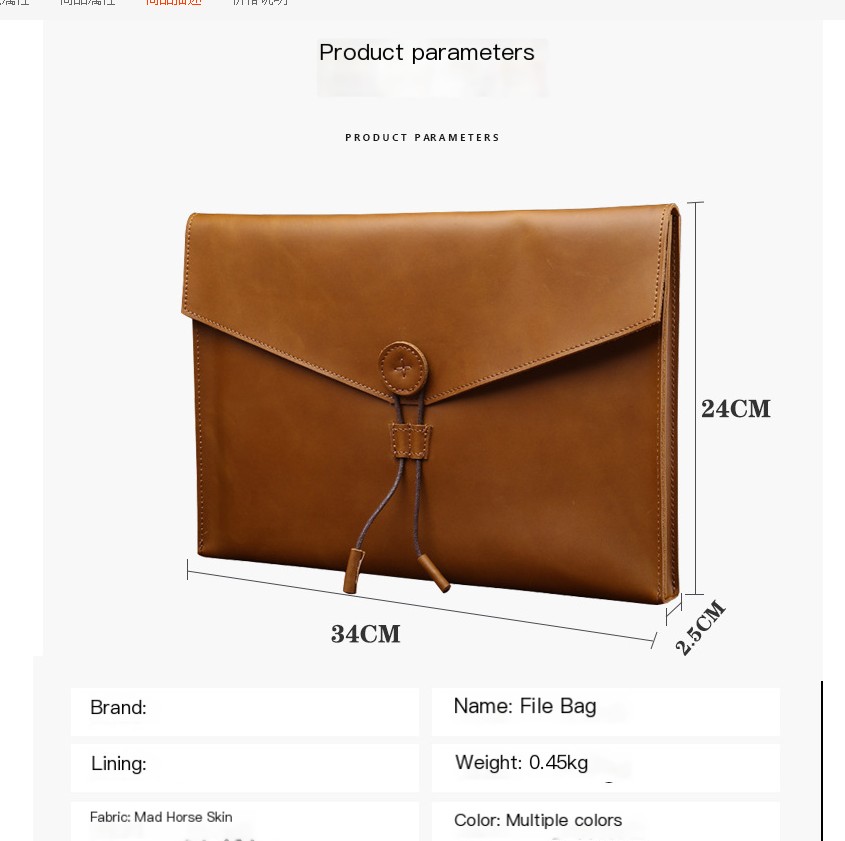 Leather Business Briefcase 3