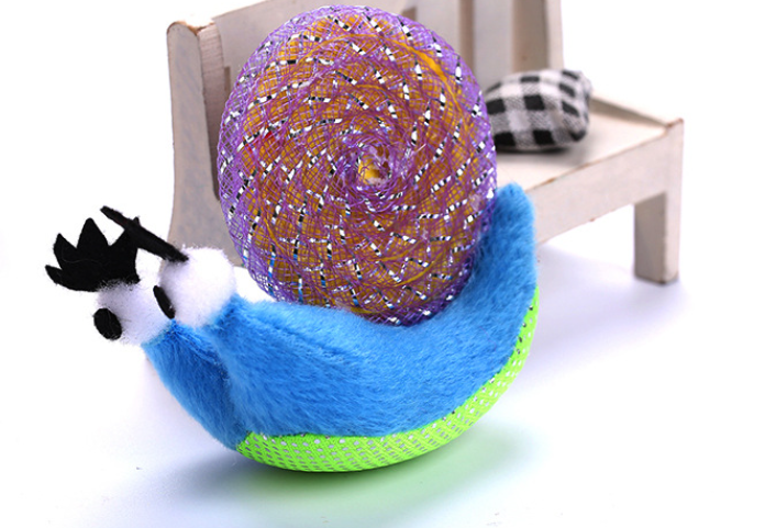 Snail Cat Toy Back View