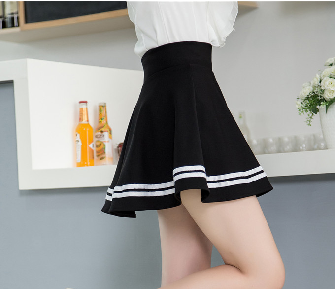 Pleated Skirt White