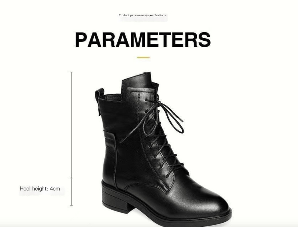 PU Short Martin Boots Image 2
