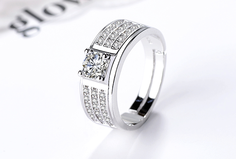 Moissanite Men's Ring - Image 1