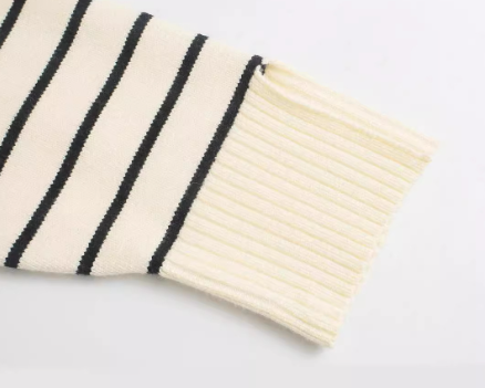 Striped Sweater Coat 4