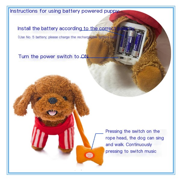 Children's Electric Toy Dog - Commanding Color