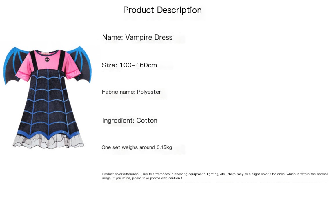 Vampire Dress with Wings