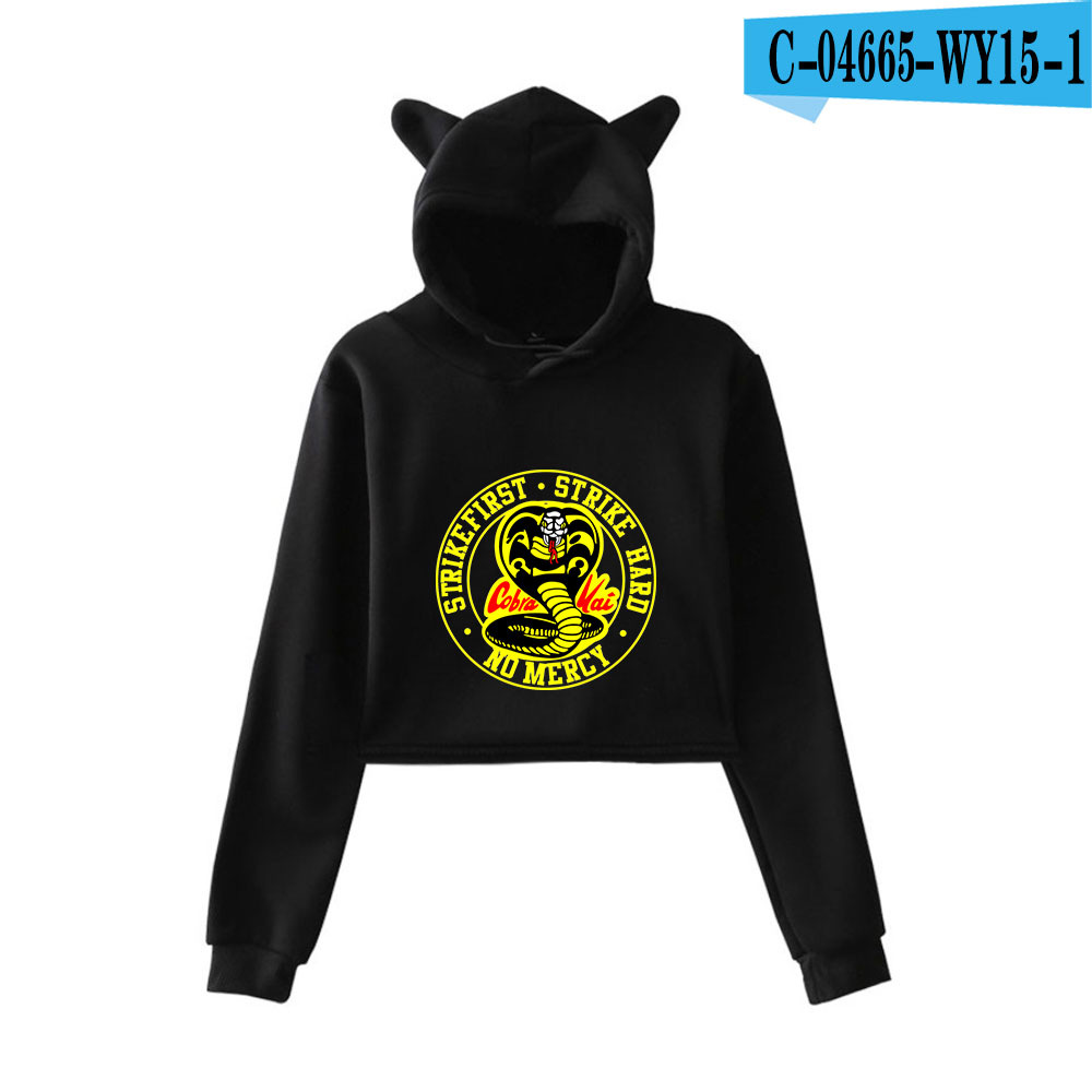 Printed cropped sweatshirt image