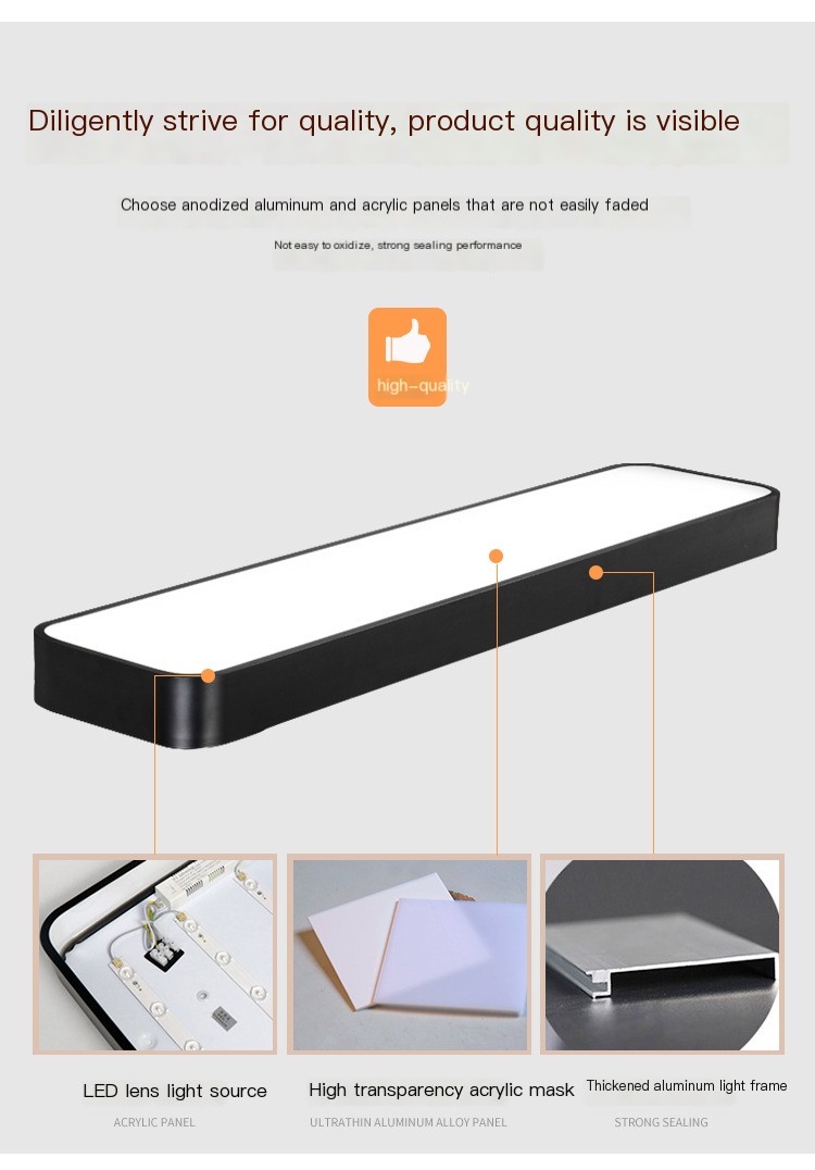 LED live light non-visual strobe three-color dimming remote control ceiling light strip chandelier dedicated shadowless light for live studio