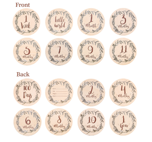 Eucalyptus Leaf Milestone Card 3