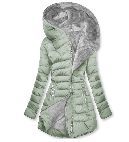 Molly™ Quiltad vinterjacka med plyschfoder image