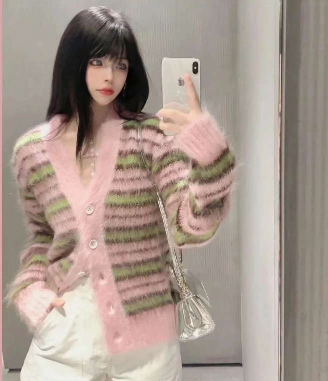 Mink Wool Cardigan Image 5