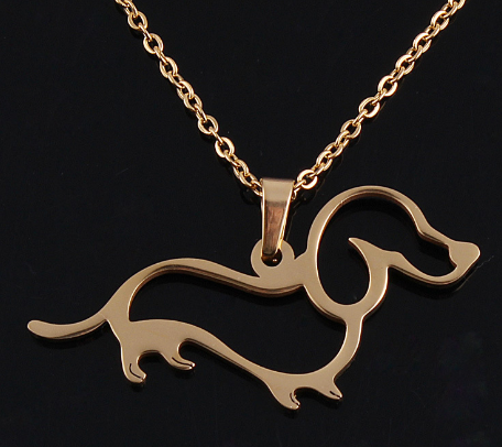Dachshund Necklace Lifestyle