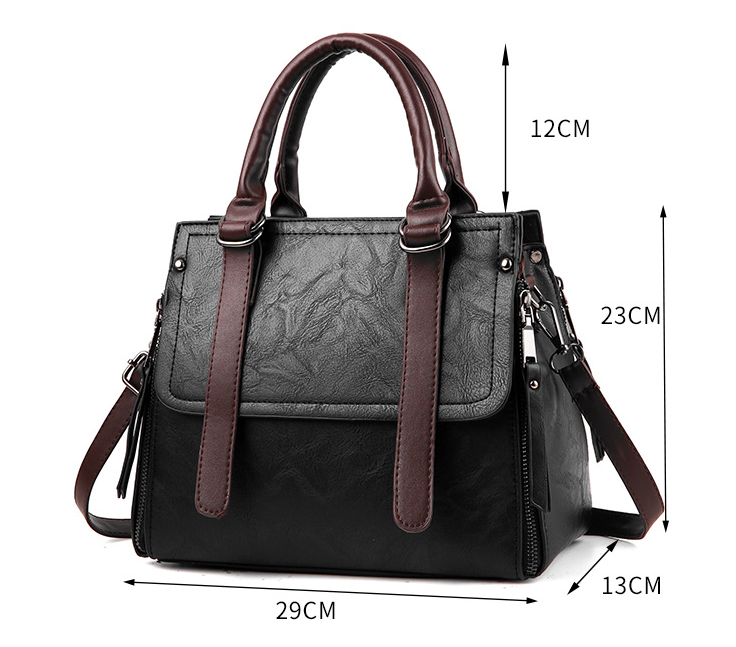 Faux Suede Handbag - Image 1