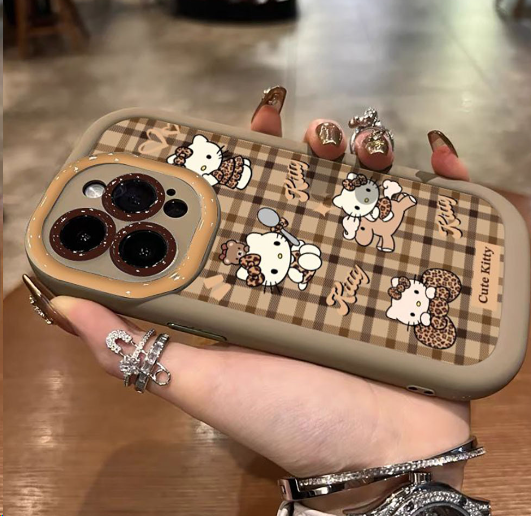 Cute Lattice Bow Silicone Phone Case