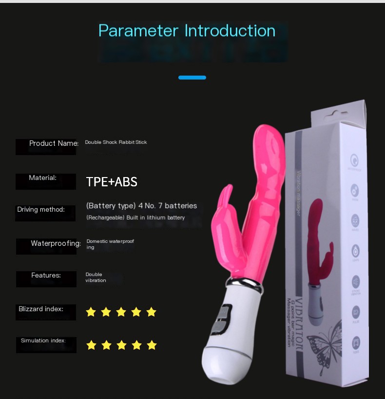 Double Shock G-Spot Rabbit Vibrator Image 4