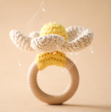 Crochet Flower Rattle
