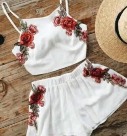 Embroidered Two-Piece Set Image 2