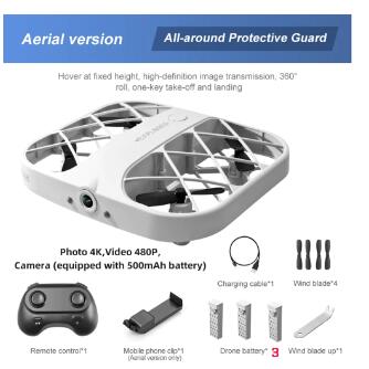 4K Mini Drone/New JJRC H107 Pocket Small Quadcopter Grid Mini Aircraft 8K Real-time Image Transmission Remote Control Aircraft (One Set) image