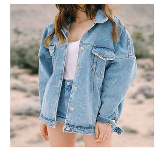 Mid-Length Denim Jacket Image 2