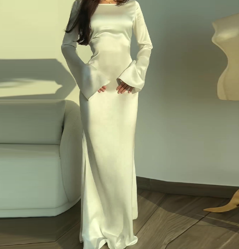 Elegant Long Sleeve Dress Image 2
