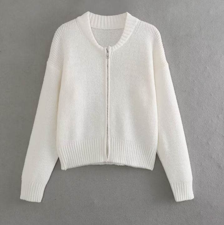 Versatile zippered cardigan