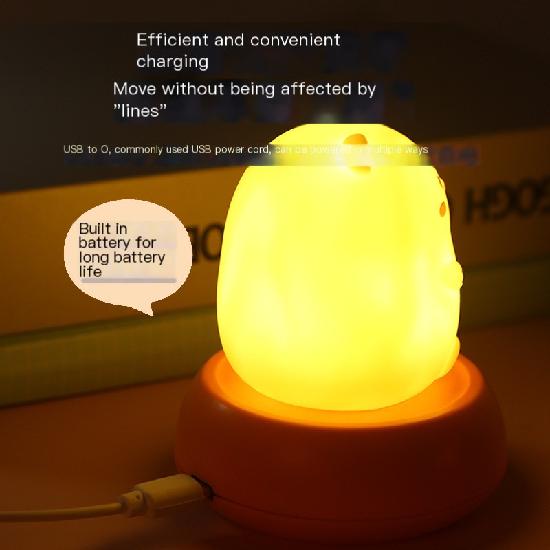 Voice-Controlled Cartoon Night Light Piggy