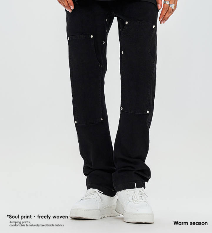 Wide-leg Denim Trousers Image 3