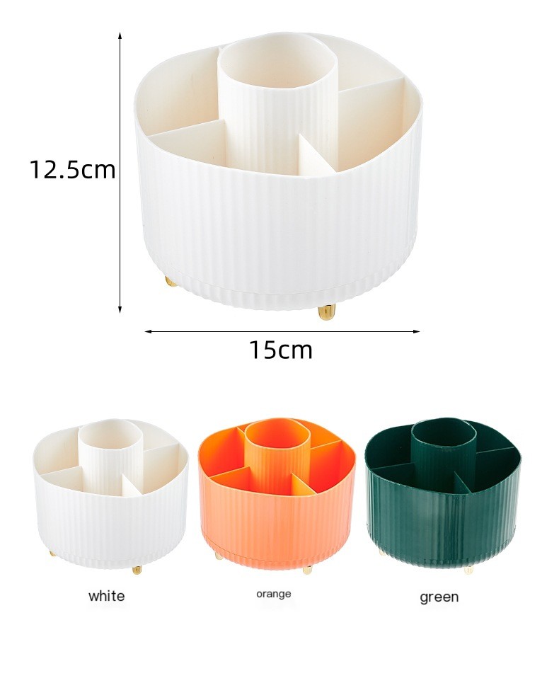 360-degree Rotating Desk Pencil Holder Image 1