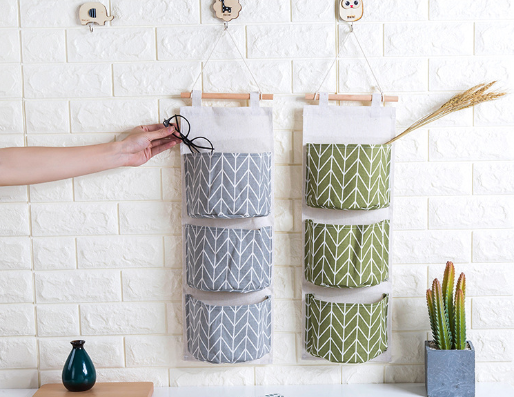 Stylish Cotton Linen Hanging Bag